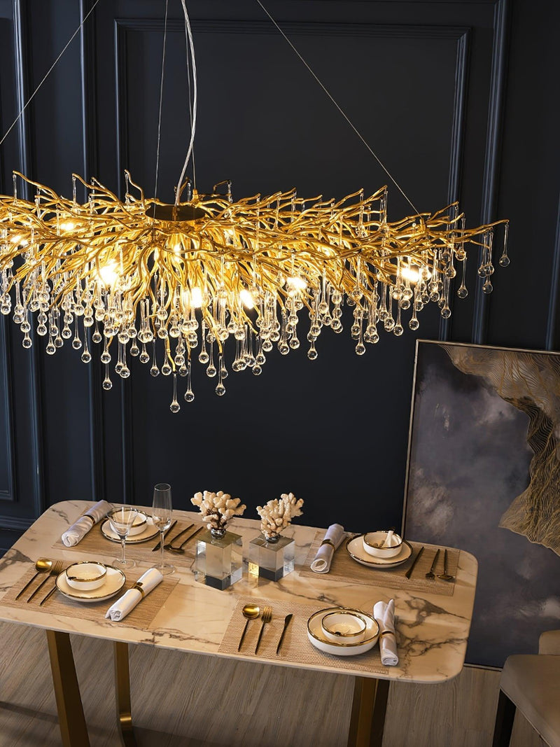 Teardrop Crystal Chandelier-DWHOME