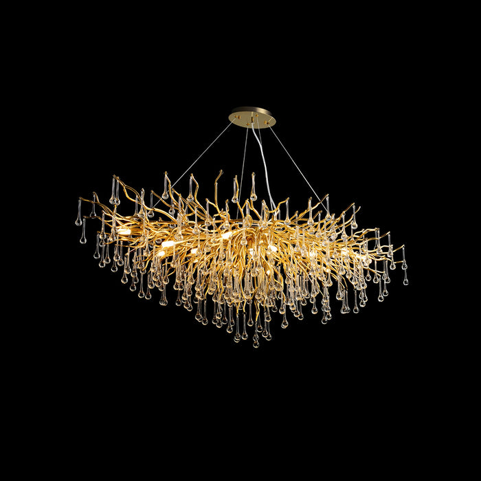 Teardrop Crystal Chandelier