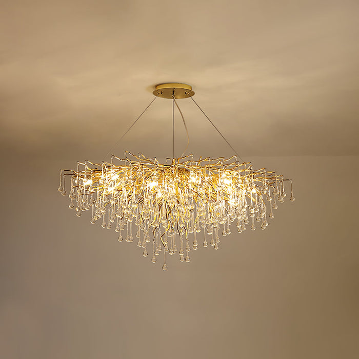 Teardrop Crystal Chandelier