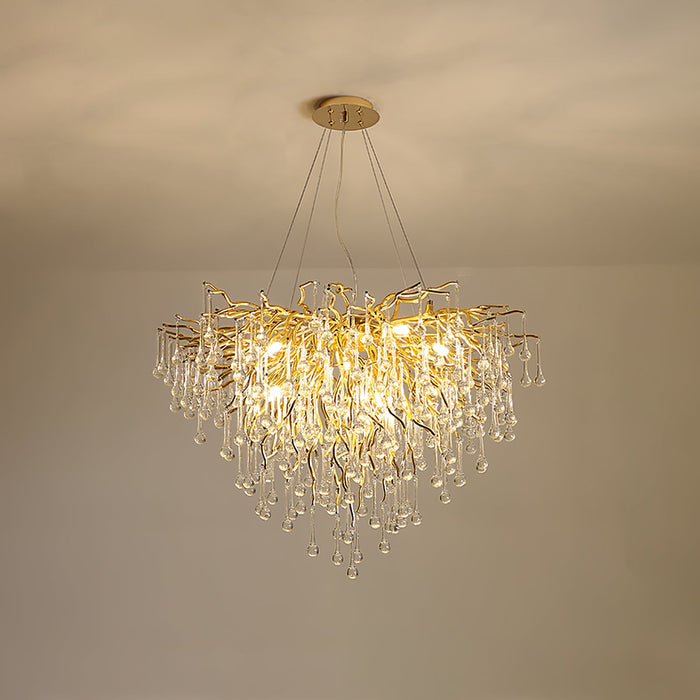 Teardrop Crystal Chandelier