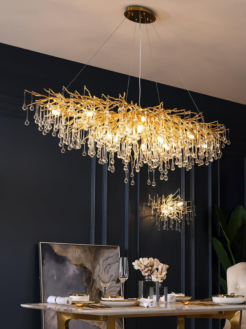 Teardrop Crystal Chandelier-DWHOME