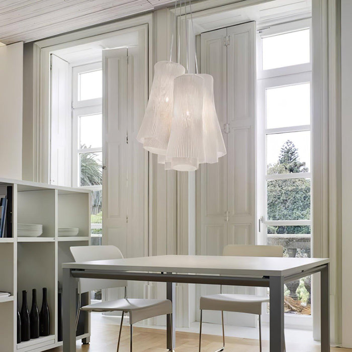 Stainless Steel Pleated Pendant Lamp-DWHOME