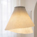 Stainless Steel Pleated Pendant Lamp.