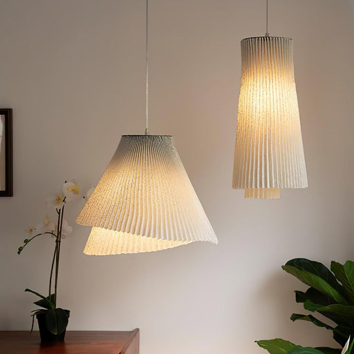 Stainless Steel Pleated Pendant Lamp-DWHOME