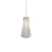 Stainless Steel Pleated Pendant Lamp.