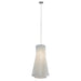 Stainless Steel Pleated Pendant Lamp.