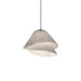 Stainless Steel Pleated Pendant Lamp.