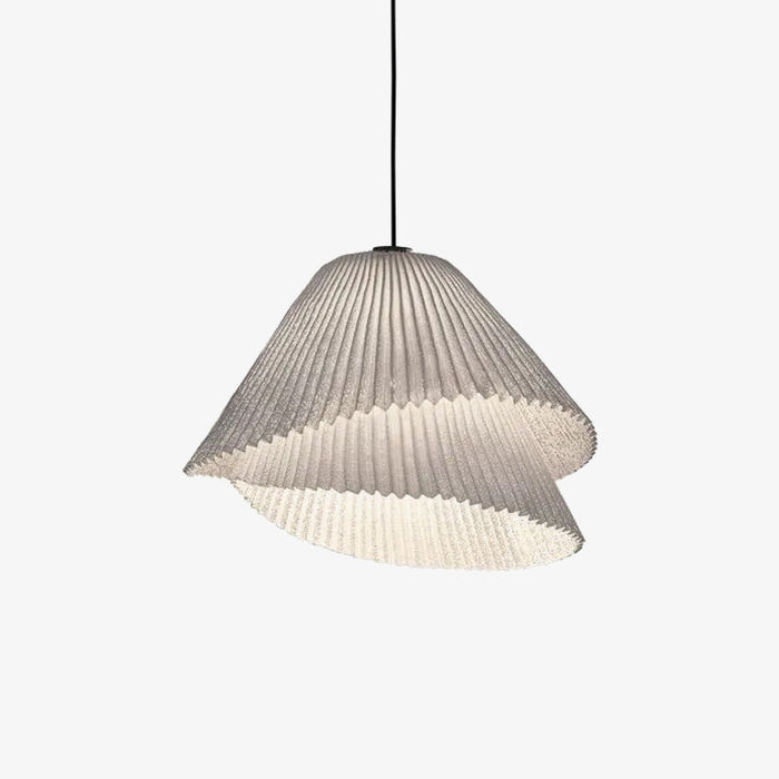 Stainless Steel Pleated Pendant Lamp