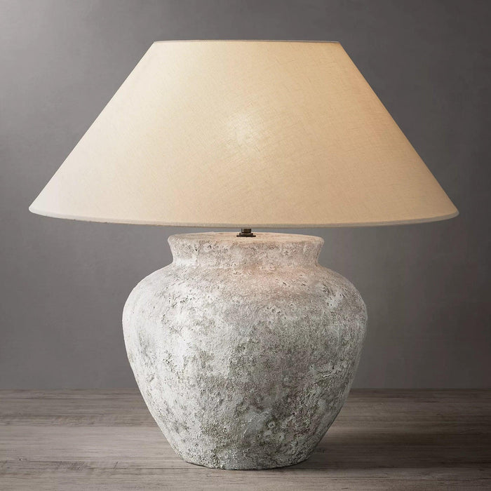 Terra Cotta Etruscan Urn Table Lamp-DWHOME