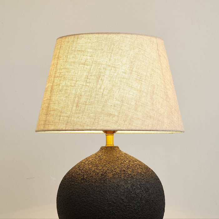 Terra Noir Textured Table Lamp-DWHOME