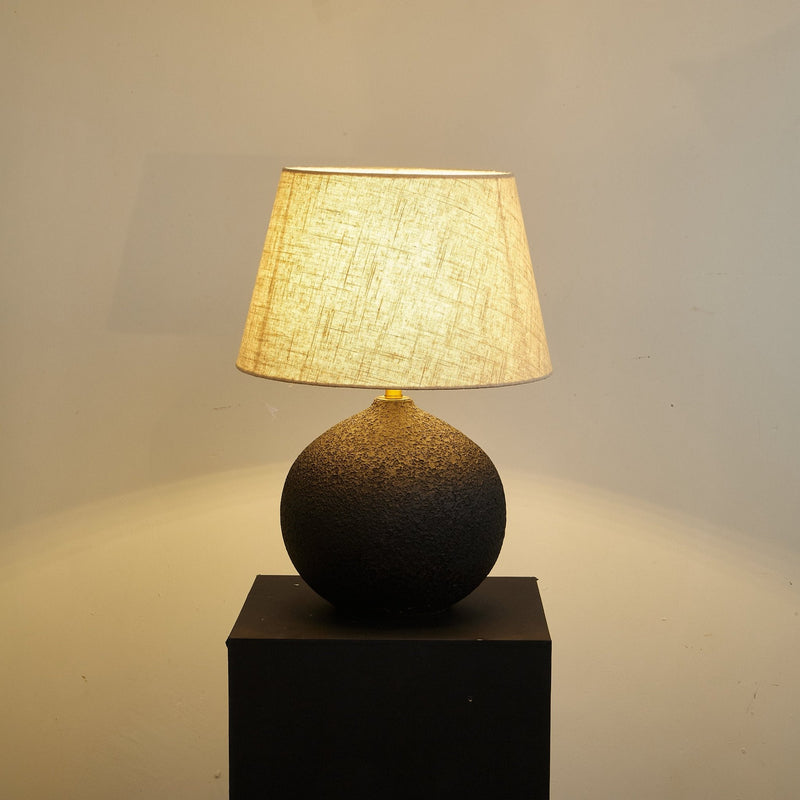 Terra Noir Textured Table Lamp-DWHOME