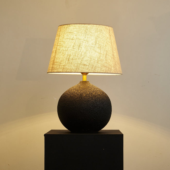 Terra Noir Textured Table Lamp-DWHOME