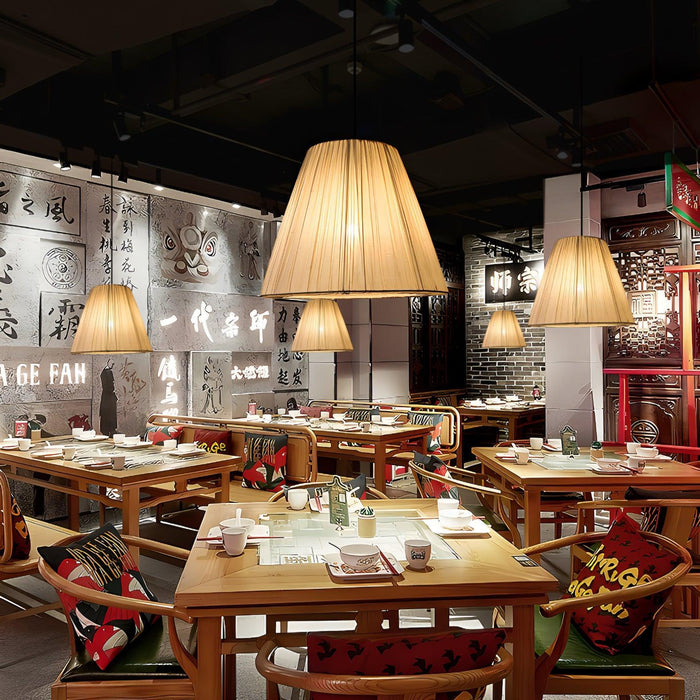 Textile Taper Pendant Lamp-DWHOME