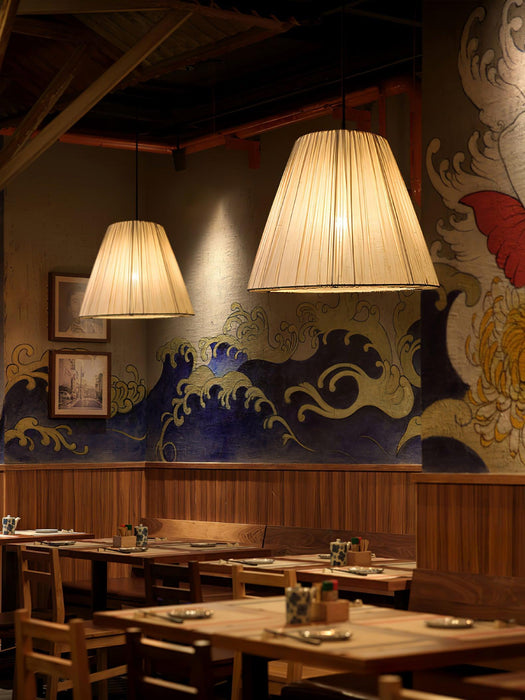Textile Taper Pendant Lamp-DWHOME