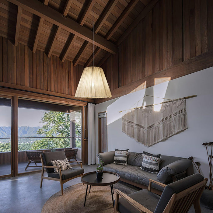 Textile Taper Pendant Lamp-DWHOME