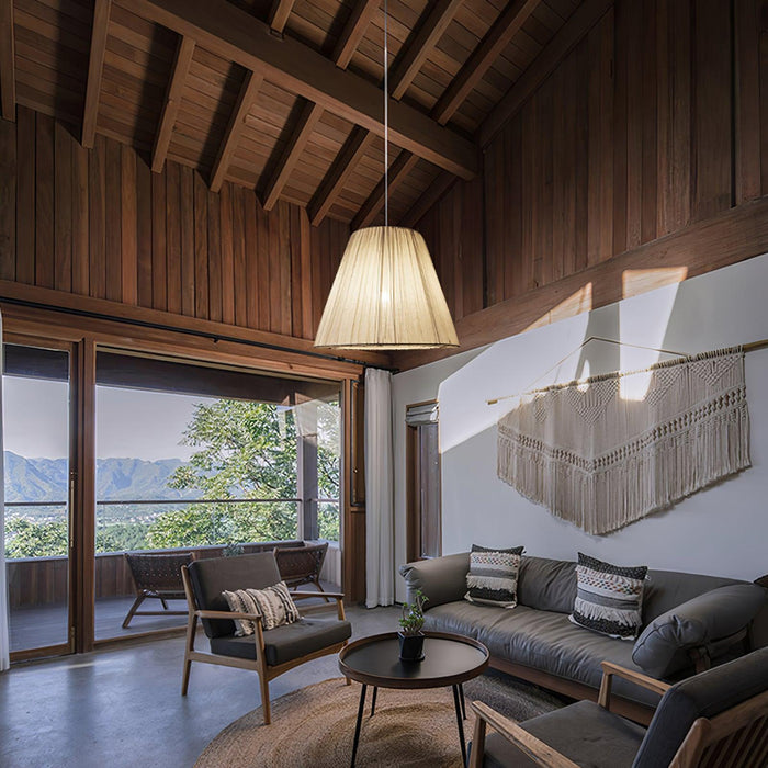 Textile Taper Pendant Lamp-DWHOME