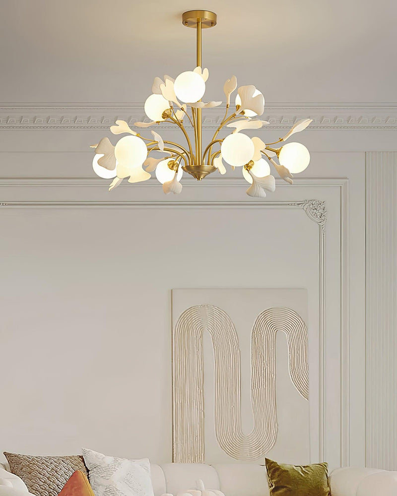 Thalassa Gingko Chandelier-DWHOME