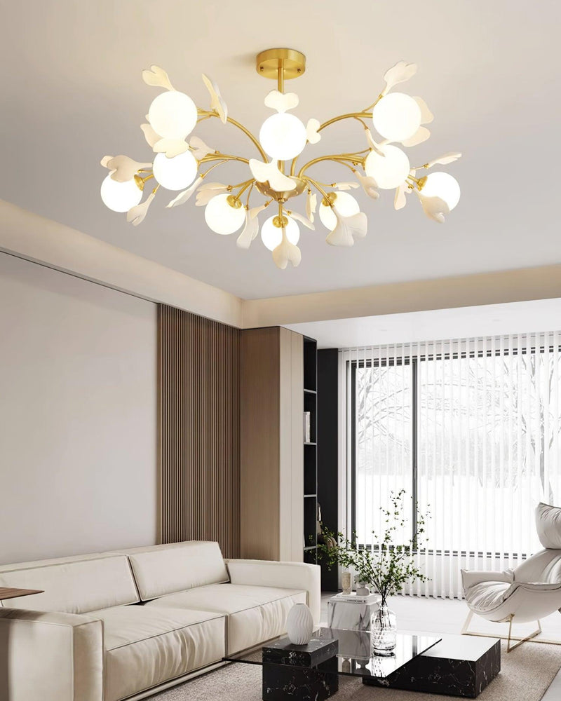 Thalassa Gingko Chandelier-DWHOME