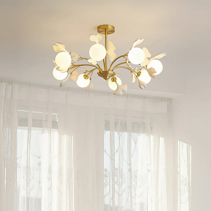 Thalassa Gingko Chandelier-DWHOME
