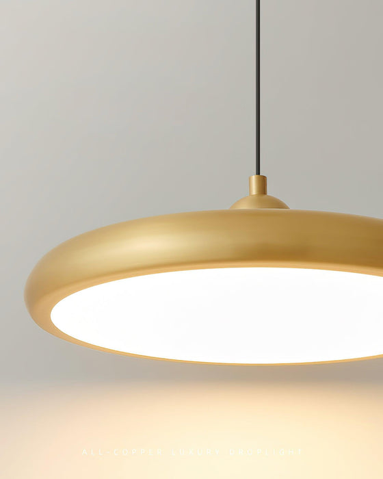 Thin Disc Pendant Lamp.