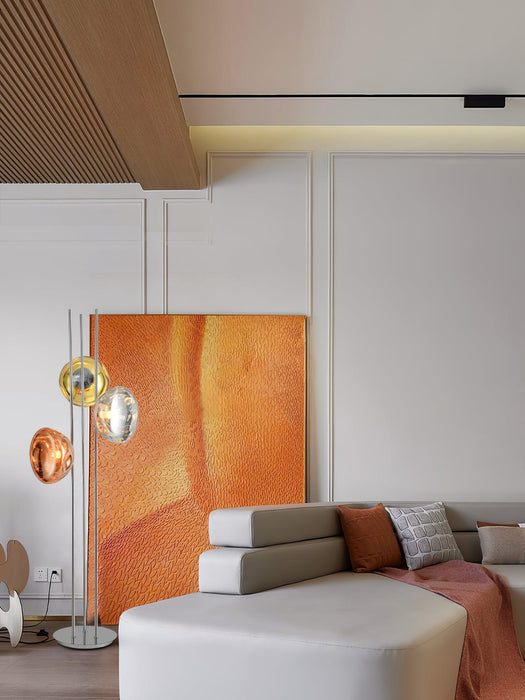 Three Lava Glass Floor Lamp-DWHOME
