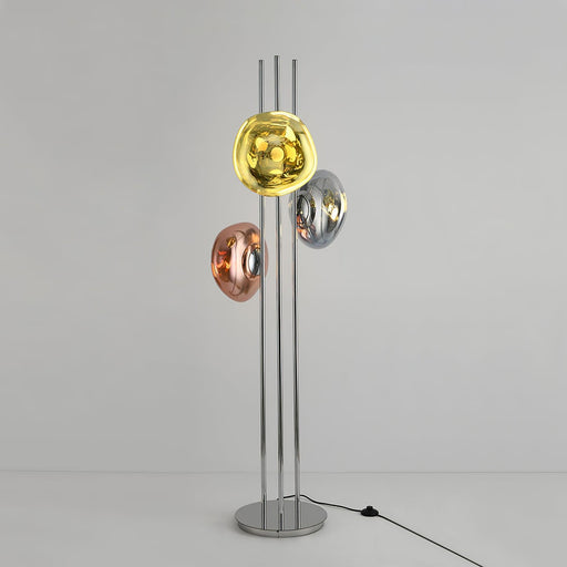 Three Lava Glass Floor Lamp.