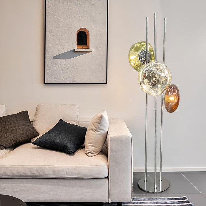 Three Lava Glass Floor Lamp-DWHOME