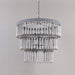 Three Tiered Wood Beaded Chandelier - DWHOME