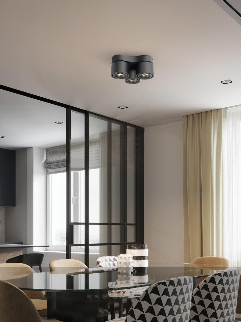 Rotating Folding Three Head Spotlight-DWHOME