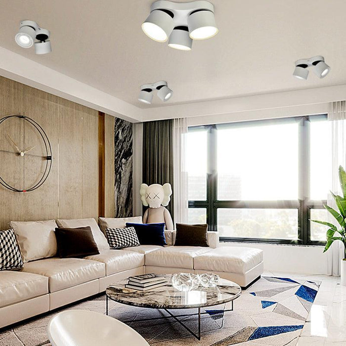 Rotating Folding Three Head Spotlight-DWHOME
