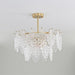 Tiered Carved Glass Chandelier-DWHOME