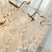 Tiered Carved Glass Chandelier-DWHOME