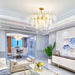 Tiered Carved Glass Chandelier-DWHOME
