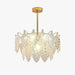 Tiered Carved Glass Chandelier-DWHOME