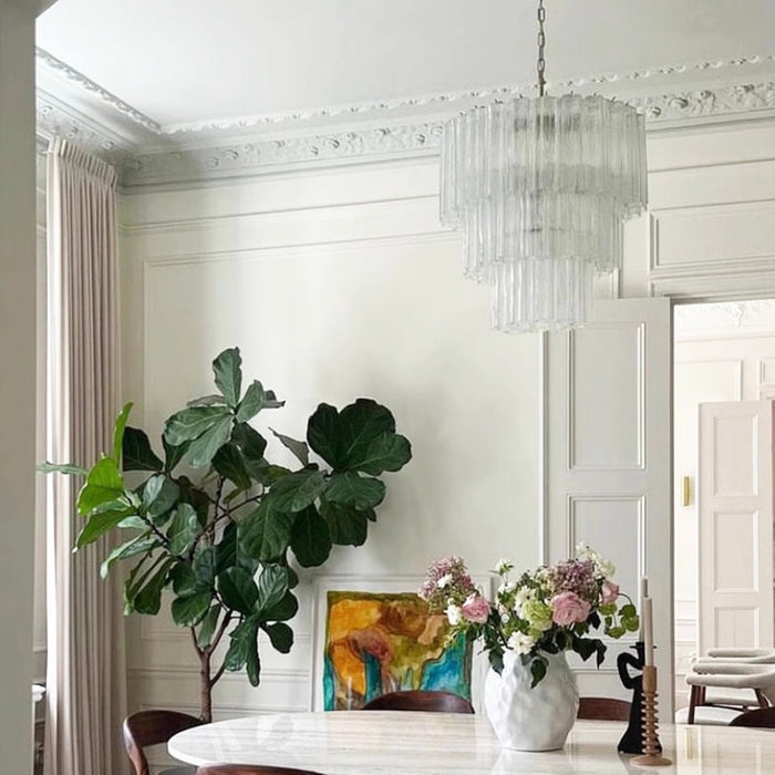 Tiered Tube Murano Glass Chandelier-DWHOME