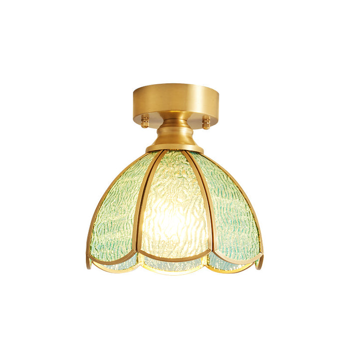 Tiffany Floral Ceiling Lamp.