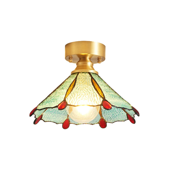 Tiffany Floral Ceiling Lamp.