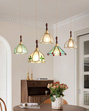 "Lampe pendentif floral Tiffany-DWHOME"