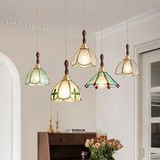 "Lampe pendentif floral Tiffany-DWHOME"