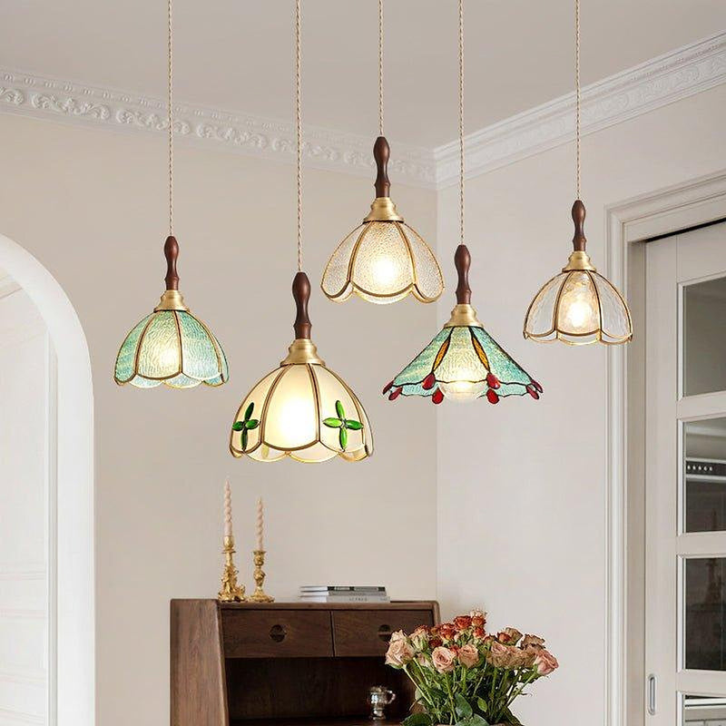 "Lampe pendentif floral Tiffany-DWHOME"