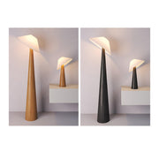 Tilt Hat Wooden Floor Lamp-DWHOME