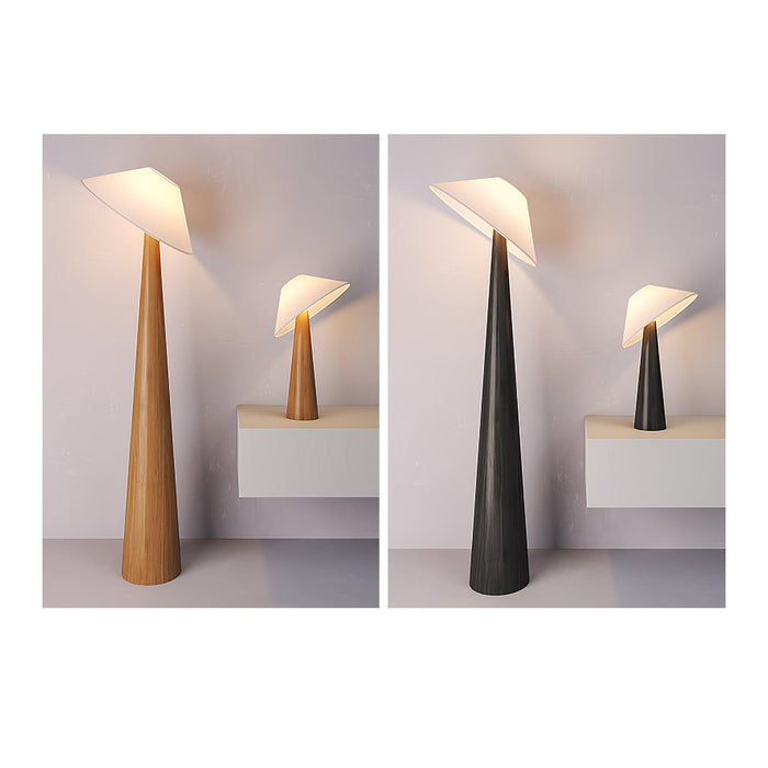 Tilt Hat Wooden Floor Lamp-DWHOME