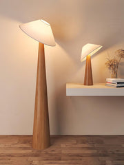 Tilt Hat Wooden Floor Lamp-DWHOME