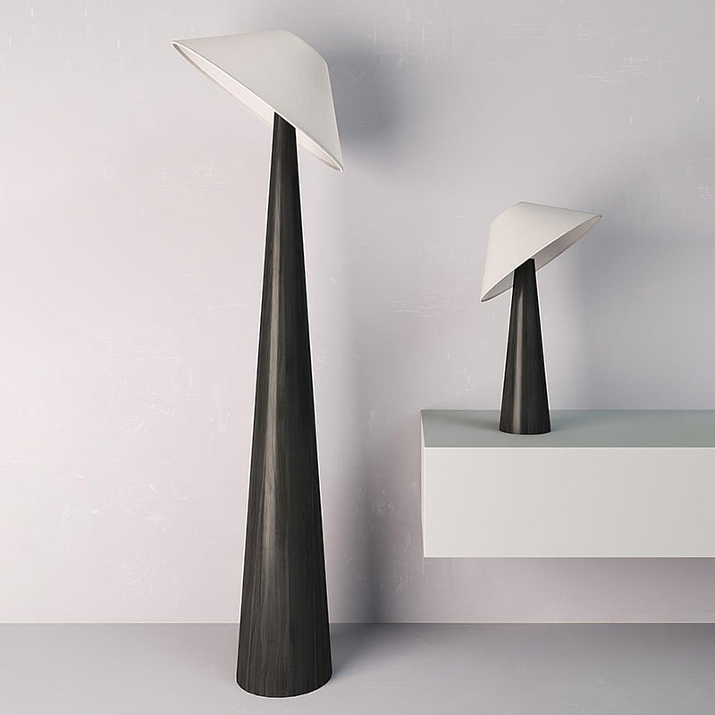 Tilt Hat Wooden Floor Lamp-DWHOME