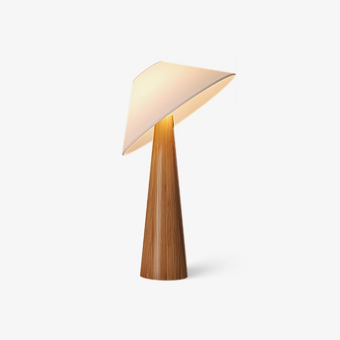 Tilt Hat Wooden Table Lamp.