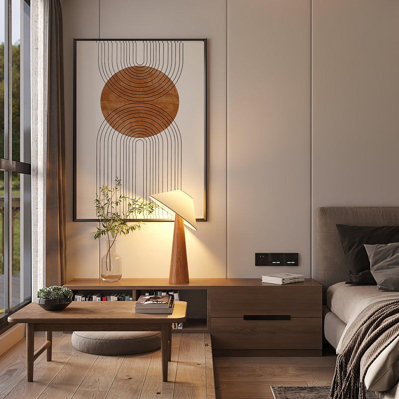 Lampe de table inclinable en bois - DWHOME