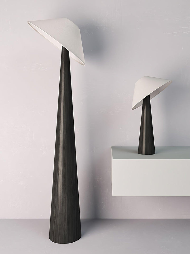 Tilt Hat Wooden Floor Lamp-DWHOME