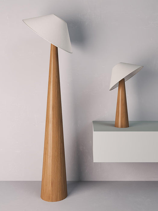 Tilt Hat Wooden Floor Lamp.