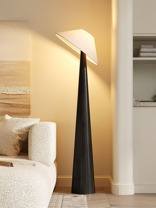 Tilt Hat Wooden Floor Lamp.