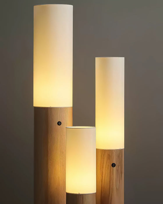 Timber Column Floor Lamp.